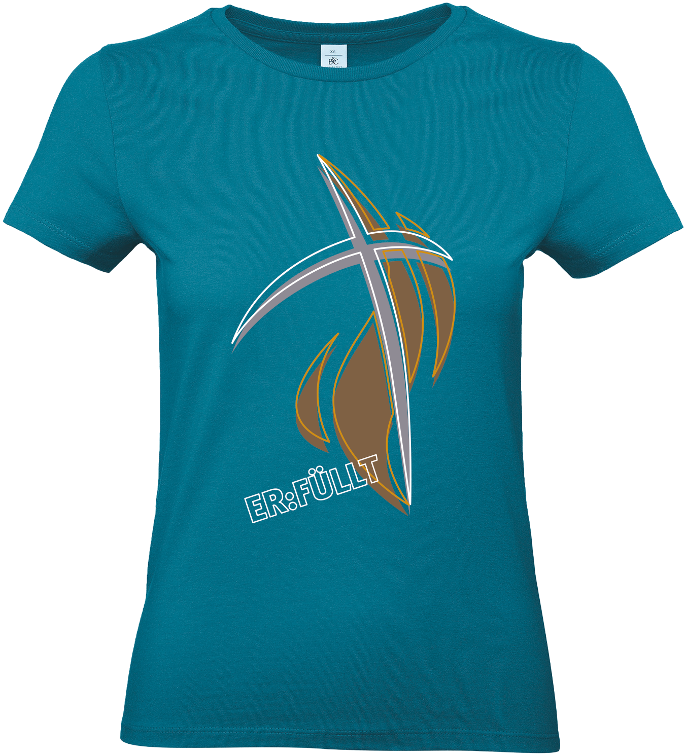 T-Shirt Damen "ERFÜLLT - Motiv 3" Trendfarben
