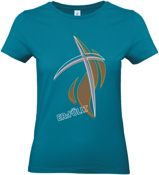 T-Shirt Damen "ERFÜLLT - Motiv 3" Trendfarben