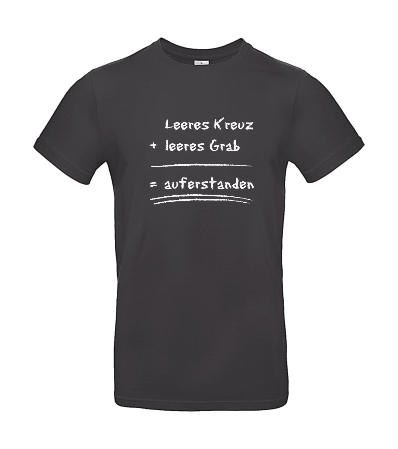 T-Shirt "Leeres Kreuz + leeres Grab = auferstanden"